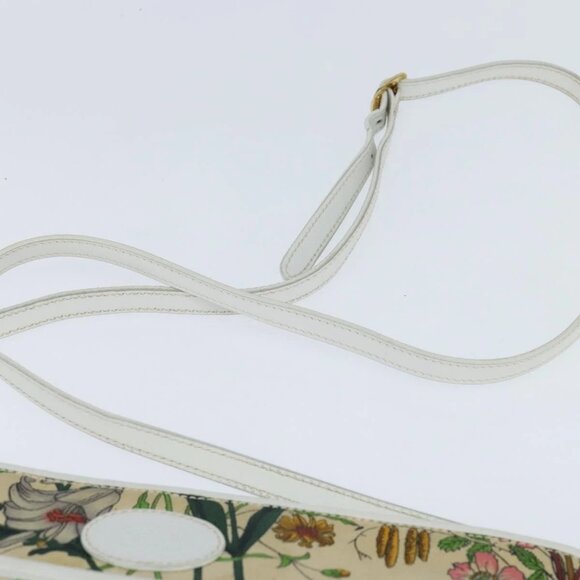 GUCCI Flora Shoulder Bag Canvas Beige Gold 004 92 0230 Auth 148945 - Picture 8 of 16